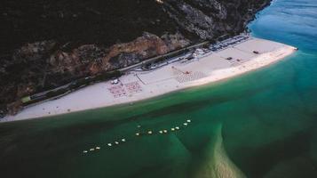 Aerial view of Arrabida natural park photo