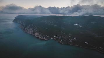 Aerial view of Arrabida natural park photo