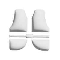 Life vest icon 3d design for application and website presentation photo