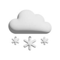 Snowy icon 3d design for application and website presentation photo