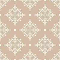 Vintage beige color native aztec small geometric shape seamless pattern background. Use for fabric, textile, interior decoration elements, upholstery, wrapping. vector