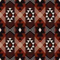 Ethnic geometric pattern. Southwest aztec geometric shape with line stripes seamless pattern background. Use for ethnic fabric, textile, interior decoration elements, upholstery, wrapping. vector