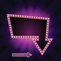 Cinema Retro with Sparking Color vector