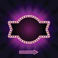Cinema Retro with Sparking Color vector