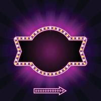 Cinema Retro with Sparking Color vector