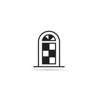 arch door icon vector illustration