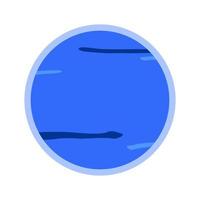 Neptune icon, Cute icon about planets. vector