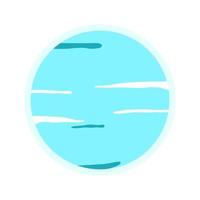 Uranus icon, Cute icon about planets. vector