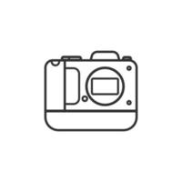 A camera that does not have a lens icon, Flat design element. vector