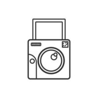 Instant Camera icon, Flat design element. vector