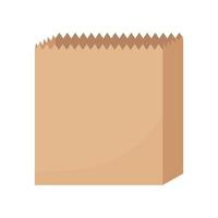 Paper bag vector flat design