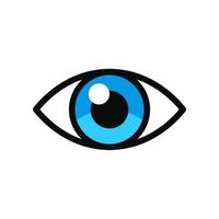 eye icon isolated on white background vector