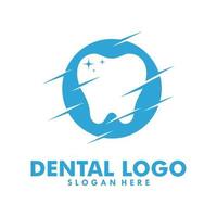 Diseño de icono de ilustración de vector de plantilla de logotipo dental