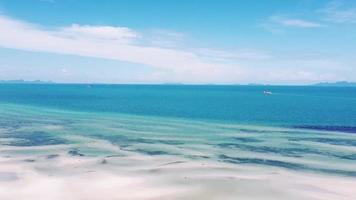 drone video beautiful sea and sky in summer