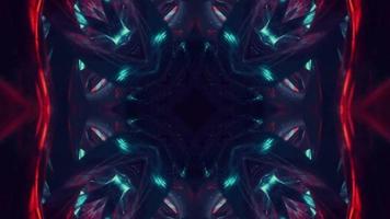 Abstract 3D Futuristic Technology Fractal art video