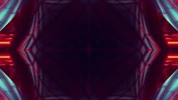 VJ Fractal Kaleidoscopic Background. VJ fractal kaleidoscopic background. Seamless motion graphics with 3D fractal designs. video