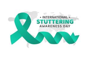 International Stuttering Awareness Day Concept 3 vector