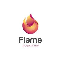 3d vector fire energy or flames logo elements vector icon design for your company or brand identity