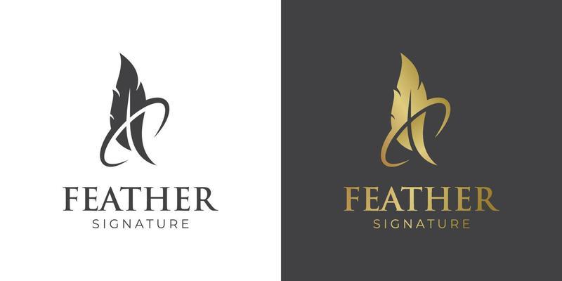 Premium Vector  Luxury signature logo design template for your brand with  nature concept