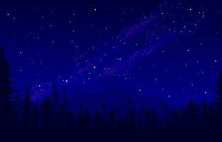 Milky Way with Shooting Star Background vector