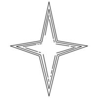 símbolo de la estrella de la astrología vector