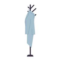 a bathrobe hanging on a hanger isolated vector