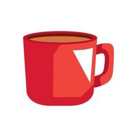 red cup kitchen utensil vector