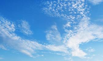 Blue sky with cloud background photo