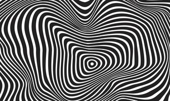 Abstract Minimal curvy lines zigzag pattern with topographic wavy background vector