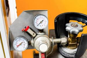 Close up Pressure gauge CO2 Tank photo