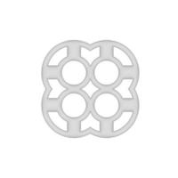 circle icon 3d design for application and website presentation photo