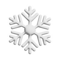 Snow icon 3d design for application and website presentation photo