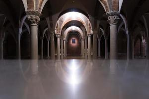 Nonantola,Italy-February 6, 2022-visit inside the Abbey of Nonantola in the province of Modena dedicated to San Silvestro photo