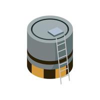 tank with stairs isometric style vector