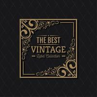 the best vintage label vector