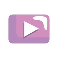 lilac play button vector