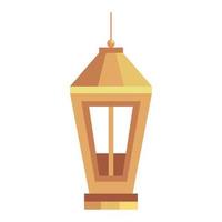 golden lamp hanging vector