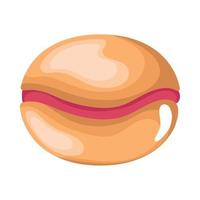 sweet bomb pastry product vector