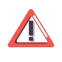 alert symbol in triangle vector