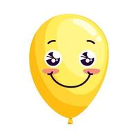 globo helio feliz emoji vector