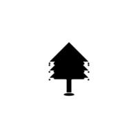 christmas fir tree icon vector