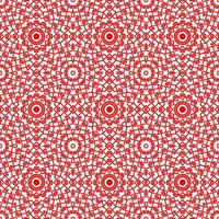 patrón transparente de color rojo con fondo mandala.mandala. vector