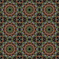 Colorful Seamless Pattern with mandala.Seamless Background design.Ornamental design.Floral pattern tiles. vector