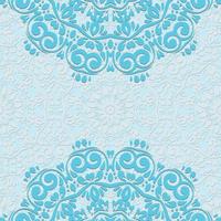 Light color invitation card design with mandala.Floral background decoration. vector
