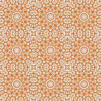 Orange colorful  seamless pattern with mandala.Mandala Background. vector