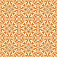 Colorful Seamless Pattern with mandala.Seamless Background design.Ornamental design.Floral pattern tiles. vector
