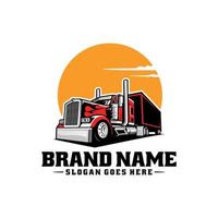 Trucking logo. Premium vector logo design isolated. Ready made logo concept