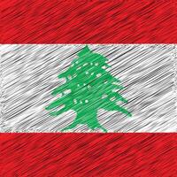 Lebanon Independence Day 22 November, Square Flag Design vector