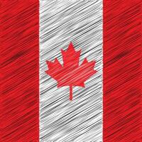 Canada National Day 1 July, Square Flag Design vector