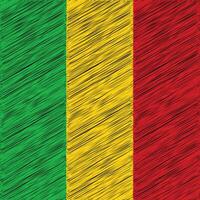 Mali Independence Day 22 September, Square Flag Design vector